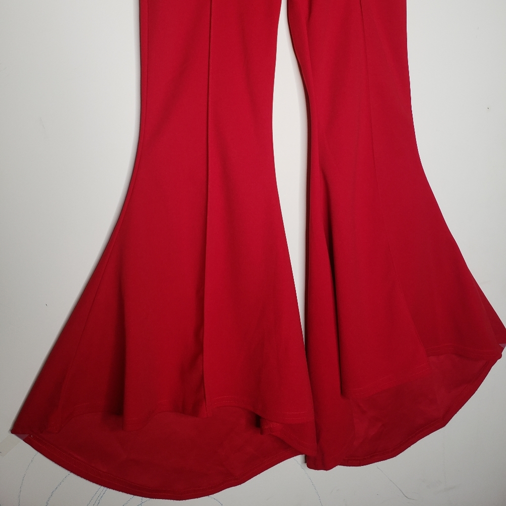 Red Flared Pants - Picture 10 of 13